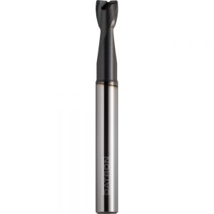 Long Reach Coated Double Flute End Mill with Edge Radius