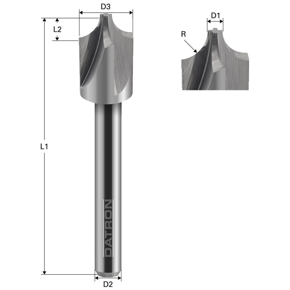 External Radius End Mill