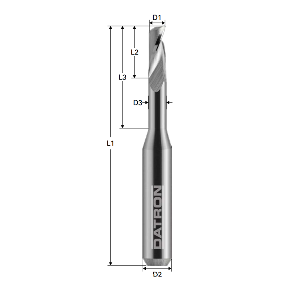 Single Flute End Mill - Long Reach